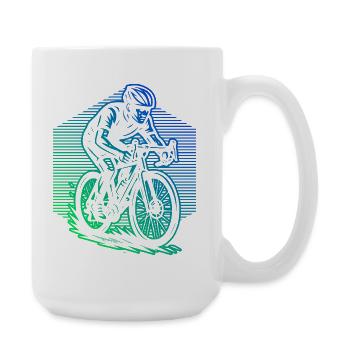 Road bike style for every occasion - Large Mug 440 ml - white - Right