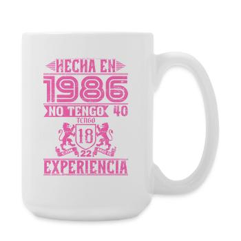 Born in 1985: 18 Years of Experience - Large Mug 440 ml - white - Right