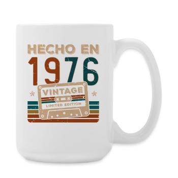 1976 Vintage Retro Birthday Gift - Large Mug 440 ml - white - Right