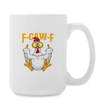 F-CAW-F Chicken Don't Like Me Problem Solved - Large Mug 440 ml - white - Right