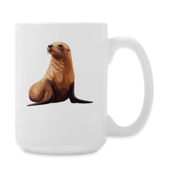 Sea Lions Sea Lion - Large Mug 440 ml - white - Right