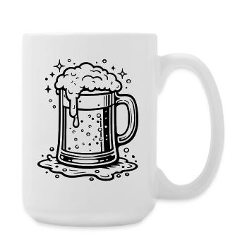 Beer Glass Symbol Beer - Large Mug 440 ml - white - Right