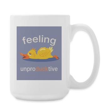 Se sentir improductif – Humeur de canard - Grande tasse 440 ml - blanc - Droite