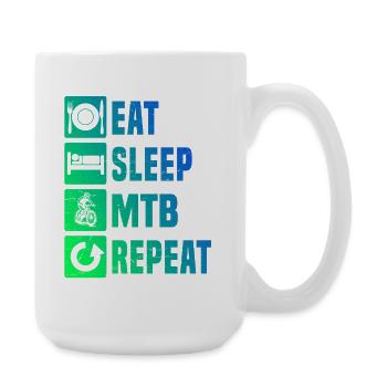 Un motif réservé au VTT - Grande tasse 440 ml - blanc - Droite
