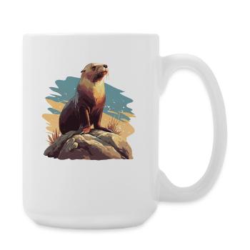 Sea Lions Sea Lion - Large Mug 440 ml - white - Right