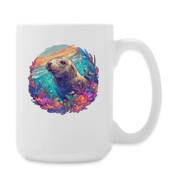 Sea Lions Sea Lion - Large Mug 440 ml - white - Right