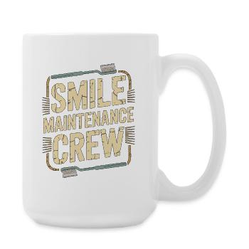 Periodontist Smile Maintenance Crew Dental Care - Large Mug 440 ml - white - Right