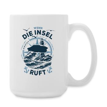 Baltrum | When the Island Calls - Waves North Sea - Large Mug 440 ml - white - Right