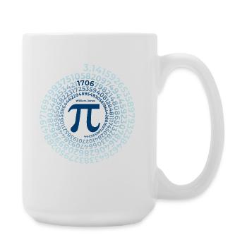 Pi Inventor | William Jones 1706 Numéro du cercle - Grande tasse 440 ml - blanc - Droite