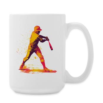 Color Explosion Baseball Bat - Large Mug 440 ml - white - Right