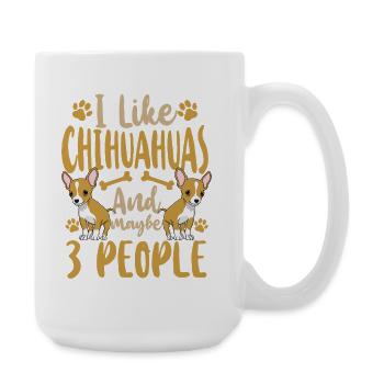 Chihuahua Chihuahueño I Like - Large Mug 440 ml - white - Right