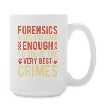 Forensic Science Major Enough Solve The Best - Large Mug 440 ml - white - Right