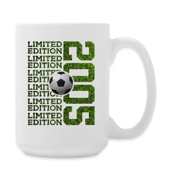 LIMITED EDITION 2005 FUßBALL 21. GEBURTSTAG - Große Tasse 440 ml - Weiß - Rechts