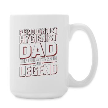 Periodontist Hygienist Dad The Idol Oral Health - Large Mug 440 ml - white - Right