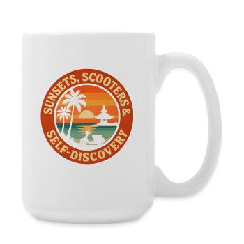 Sunsets & Self-Discovery | Bali - Large Mug 440 ml - white - Right