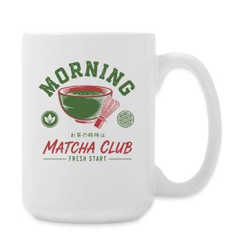 Morning Matcha Club Fresh Start Green Tea Matcha - Large Mug 440 ml - white - Right