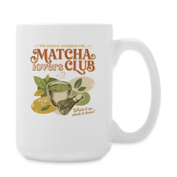 Official Matcha Lovers Club Whisk It Up Drink It - Large Mug 440 ml - white - Right