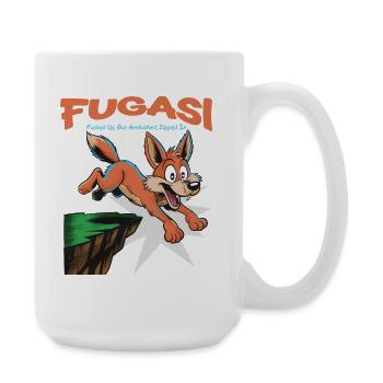 FUGASI Jumping Fox - Large Mug 440 ml - white - Right