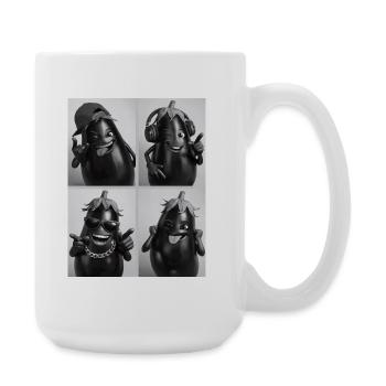 Eggplant - Große Tasse 440 ml - Weiß - Rechts