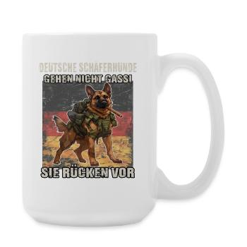 Deutscher Schäferhund Hundehalter Hundeliebhaber  - Große Tasse 440 ml - Weiß - Rechts