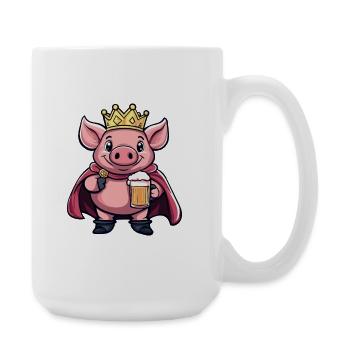 Pork Beer King - Large Mug 440 ml - white - Right