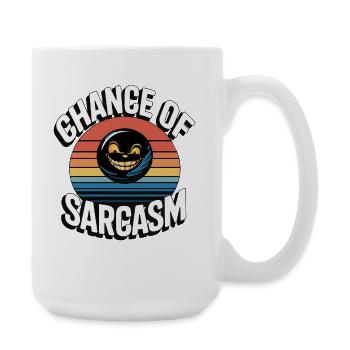 Chance of Sarcasm - Retro Grin - Large Mug 440 ml - white - Right