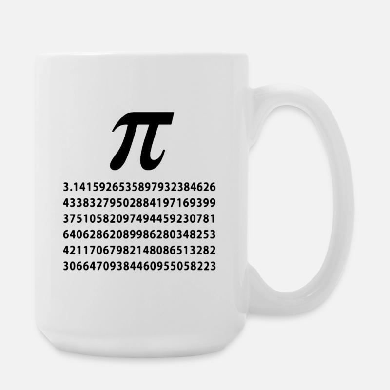 pi - Large Mug 440 ml - white