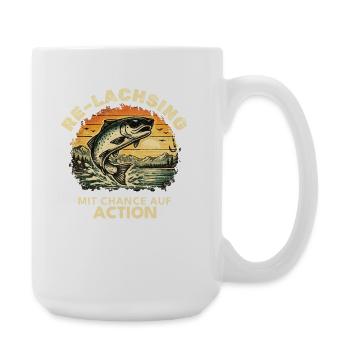 up05_Relaxing_sunset_round - Large Mug 440 ml - white - Right