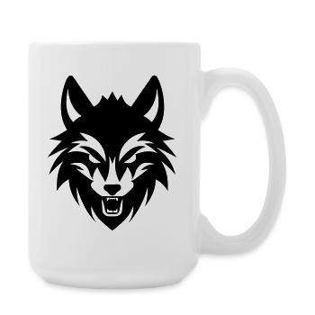 wolf - Large Mug 440 ml - white - Right