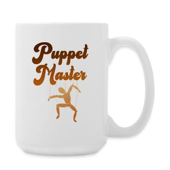 Silhouette du marionnettiste - Grande tasse 440 ml - blanc - Droite