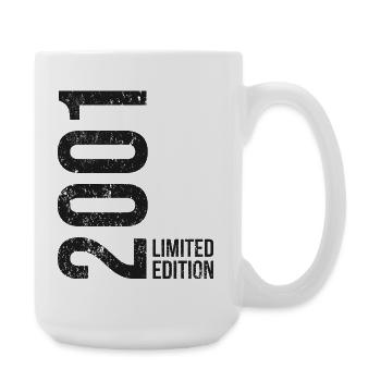 2001 Geburtstag 25 Dekoration 25. Geburtstag - Große Tasse 440 ml - Weiß - Rechts