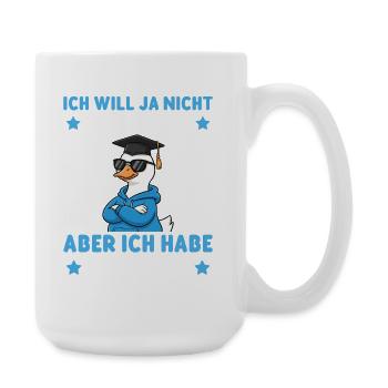 High School Graduation Passed Goose Graduation Gift - Large Mug 440 ml - white - Right