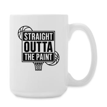 Straight Outta The Paint Basketball Sport - Large Mug 440 ml - white - Right