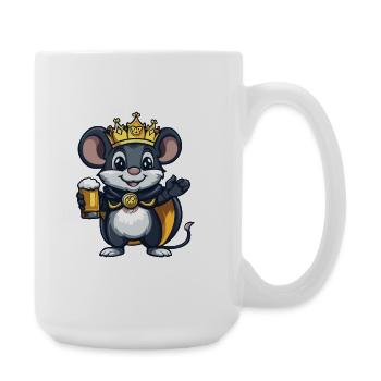 Mouse Beer King - Large Mug 440 ml - white - Right