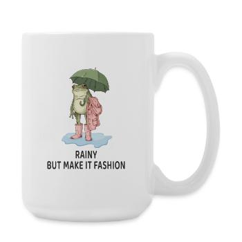  Cooler Frosch-  but make it fashion  - Große Tasse 440 ml - Weiß - Rechts