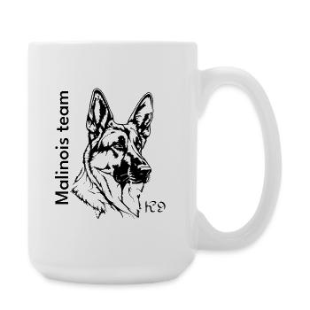 Malinois Team - Large Mug 440 ml - white - Right