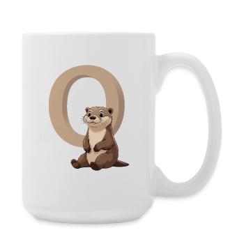 Otter et Big O Design - Grande tasse 440 ml - blanc - Droite