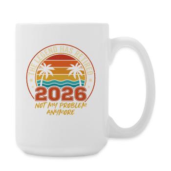 THE LEGEND HAS RETIRED 2026 - Large Mug 440 ml - white - Right