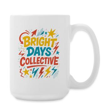Bright Days Collective – Retro Typography - Large Mug 440 ml - white - Right