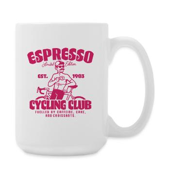 Espresso Cycling Club Rétro Pink - Grande tasse 440 ml - blanc - Droite