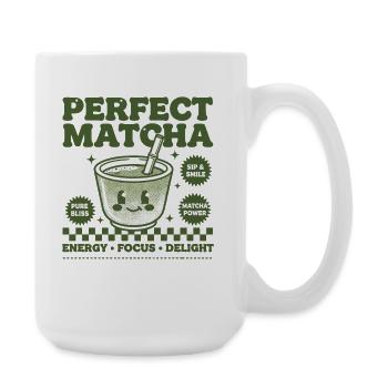 Parfait Matcha Thé Vert Matcha Power Energy Focus - Grande tasse 440 ml - blanc - Droite