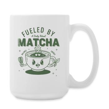 Fueled By Matcha A Daily Ritual Green Tea - Große Tasse 440 ml - Weiß - Rechts