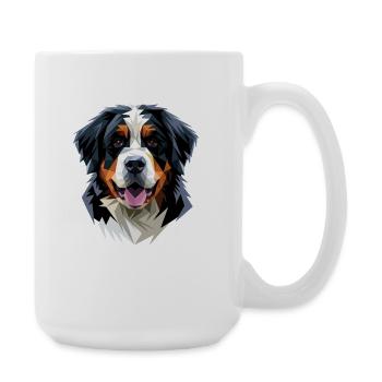 Berner Sennenhund Süße Hunde Schweizer Sennenhunde - Große Tasse 440 ml - Weiß - Rechts