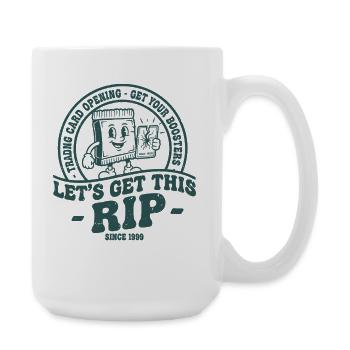LASS UNS DIESE RIP-SAMMELKARTEN-ERÖFFNUNG BEKOMMEN - Große Tasse 440 ml - Weiß - Rechts