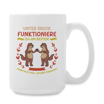 Style de loutre mignonne - Grande tasse 440 ml - blanc - Droite