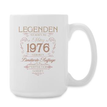 Cadeau d’anniversaire 50 mars 1976 Vintage rétro - Grande tasse 440 ml - blanc - Droite