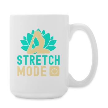 Mode étirement de yoga sur Funny Yoga - Grande tasse 440 ml - blanc - Droite