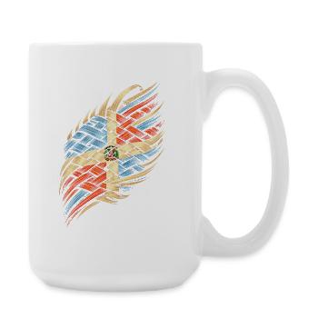 Dominicain - Grande tasse 440 ml - blanc - Droite