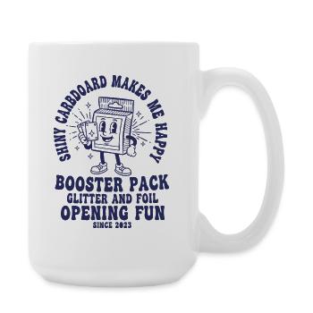 Glänzender Karton macht mich glücklich Booster-Pack - Große Tasse 440 ml - Weiß - Rechts