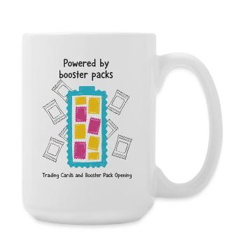 Angetrieben von Booster-Packs Sammelkarten-Öffnung - Große Tasse 440 ml - Weiß - Rechts